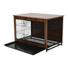 XL Wooden Puppy Cage Furniture Style Dog Crate End Table Pet Kennel House w/Door