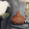 250ml Wood Effect Aroma Air Diffuser Ultrasonic Mist Led Humidifier Purifier