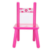 Pink 2 Chairs Flowers Kids Childrens Wooden Garden or Inside Table Set