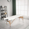 Mondeer 2/3 Folding Portable Lightweight Massage Table Salon Beauty Tattoo Couch