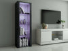 High Gloss Fronts and Matt Body Cabinet Display Sideboard Cupboard RGB LED Unit