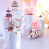 5X Round Plinth Cylinder Dessert Pedestal Wedding Cake DIY Flower Display Stand