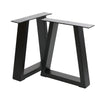 2 Industrial Metal Table Legs Trapezium Steel Frame Bench Dining Table Desk Base