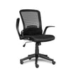 Black Office Mesh Chair Computer Desk Task Study Folding Adjustable Back Arms