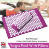 Acupressure Mat Massage Pillow Pain Stress Relief Therapy Shaki Sit Lying Mats