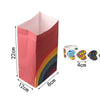 Eco Friendly Rainbow Isolation Paper Party Food Bags Recyclable Zero Waste