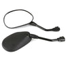 2pcs Universal Rear View/Side Wing Black Motorcycle Scooter Mirrors Motorbike UK