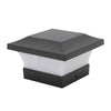 Solar Powered 6 LED Deck Post Light Garden Cap Square Fence Landscape White Lamp