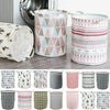 Washing Dirty Clothes Laundry Basket Canvas Baby Toy Hamper Bin Storage Bag Box