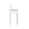 Dressing Table Wood Vanity Makeup Desk with 4 Storage Drawers and Shelves White