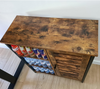 Industrial Small Sideboard Cabinet Vintage Cupboard Door Shelving Rustic Unit