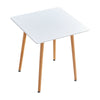 60*60cm Square Dining Table Kitchen Table Coffee Table Modern White Home Office