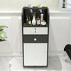 Bedside Table Drawer Cabinet Bedroom Furniture Nightstand Salon Storage Shelf