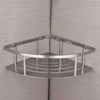Stainless Steel Bathroom Corner Shower Shelf Caddy Rack Shampoo Storage Basket