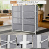 8-Drawers 4-Tier Fabric Chest of Drawer Bedroom Furniture Hallway Storage Grey
