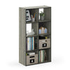 Furinno Pelli Cubic Storage Cabinet Espresso and Grey/Black