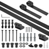 6FT Stainless Steel Sliding Wood Barn Door Track Kit Hardware Set Hanging Rail