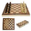 UK Large Chess Wooden Set Folding Chessboard Pieces Wood Board New Hot