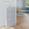 Fabric Chest of Drawers Cabinet Storage Unit Bedside Table w/ 2/3/4/5 Drawers UK