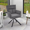 Velvet Swivel Dining Chairs Padded Seat Accent Armchair Home & Office Metal Legs