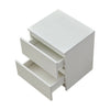 Modern Bedside Table Cabinet with 2 Drawers Nightstand Bedroom White Black NEW