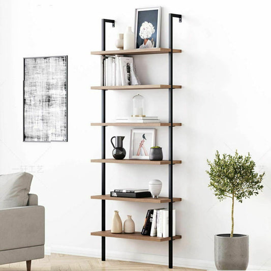5 Tier Ladder Shelf Shelving Unit DIY Plant Display Stand Book Wall Rack Storage