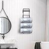 5 Tier Wall Mounted Towel Holder Storage Rail Rack Bathroom Bath Exercise Towel