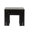 Nest of 3 Coffee Table Side Nested Table Living Room Furniture Black
