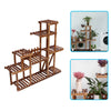 Wooden Outdoor Indoor Plant Stand Display Garden Decor Flower Pot Rack Shelf