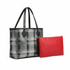 2PCS Ladies Lattice Large Tote Handbag Shoulder Bag Women designer Small Bag