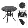 5XCast Aluminium Furniture Bistro Set Garden Outdoor Table & 4 Chair w/Cushion