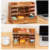 Wooden Pen Pencil Storage Holder Organizer Office Desk Tidy Case & Large