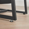 Industrial Style Coffee Table Rustic End Side Metal Magazine Pocket Metal Round