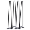 4PC Hairpin Legs Hair Pin Legs for Furniture Bench Desk Table Metal Steel 4"-28"