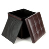 Folding Storage Ottoman Seat Stool Footstool Toy Storage Box Bedroom Living Room