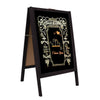 Double-Sided Sidewalk Easel Square Top A Frame Sandwich Board for Menus Sales