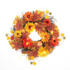 55cm Halloween Wreath Door Sunflower Autumn Maple Leaf LED Garland Festival Deco