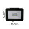 Black Slimline Outdoor LED Floodlight 20W IP65 Rated Modern Garden Flood Light