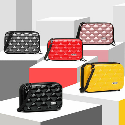 Ladies Organiser Diamond Travel Clutch Purse PC Purse Handbag Cross Body