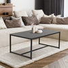 High Gloss Grey Coffee Table Modern Rectangular Sofa Side Table Center Tea Table