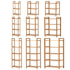 3/4/5 Tier Bookcase Shelving Unit Wood Bookshelf Free Standing Storage Display