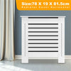 Radiator Cover White Painted Cabinet MDF Wood Traditional Furniture Small