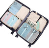 8Pcs Packing Cubes Luggage Storage Organiser Travel Compression Suitcase Bags UK