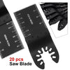 20pc Oscillating Multi Tool Saw Blades Set Carbide Metal Blade For Dewalt Makika