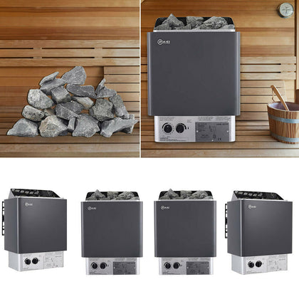 Electric Sauna Heater 3-9kw Sauna Stove Dry Sauna Control Panel Stones Optional