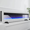 40/50/60in Electric Fireplace LED Flame Fire Heater + Remote Wall Inset/Standing