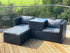 Victoria Rattan Garden Furniture Corner Sofa Lounge Set In/Outdoor Extra Wide