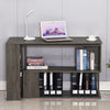 L-shaped Computer Desk Corner PC Table Workstation Home Office Shelves Rotatable