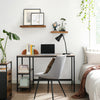 Modern Computer Desk Office Large Shelf Storage Metal Writing PC Laptop Table
