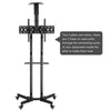 Mobile TV Cart Floor Stand Mount Home Display Trolley for 32"-70" Plasma/LCD/LED